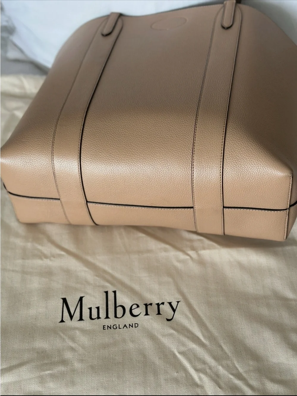 Mulberry Bayswater Tote Bag in Taupe with Gold Hardware